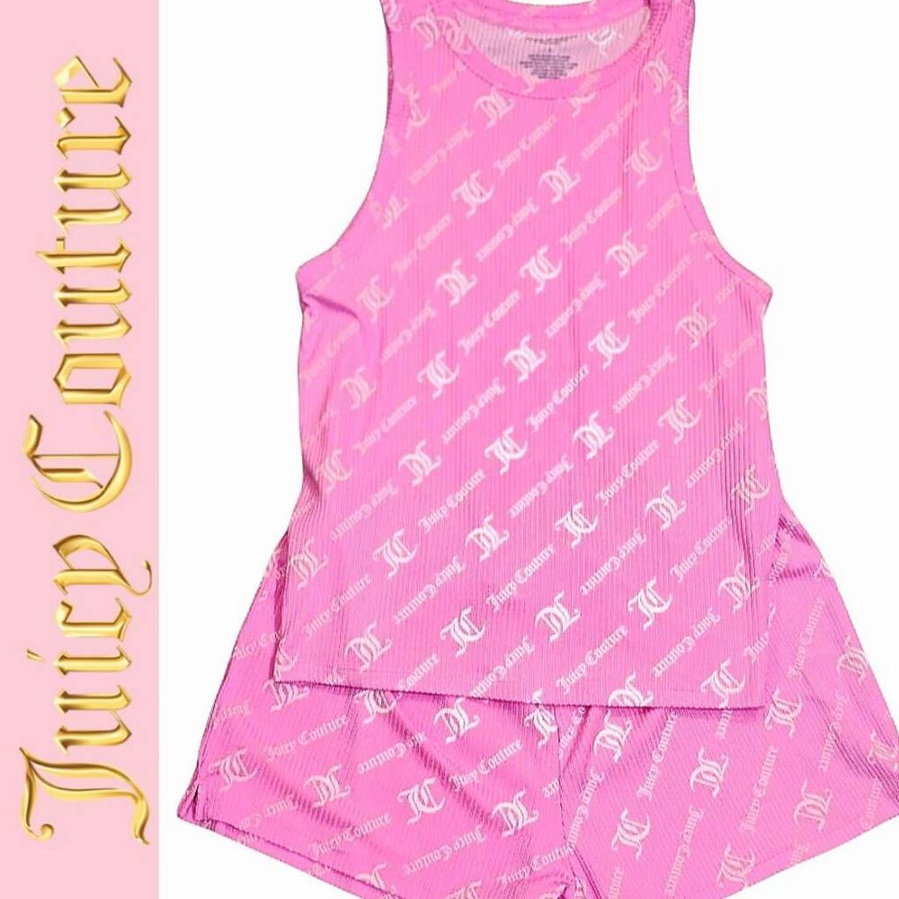 Juicy Couture Diagonal JC Logo‎ Tank & Short PJ Set